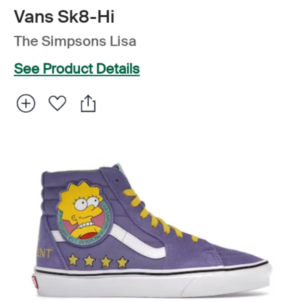 Lisa Simpson Vans